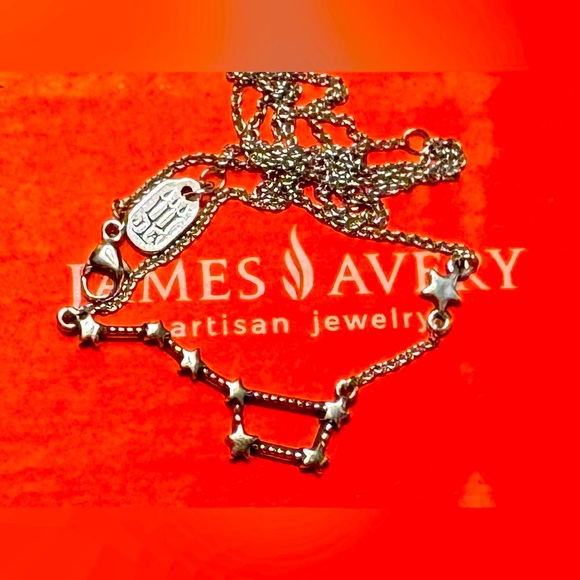 James Avery Sterling Silver Bright Night Skies Star Necklace 15-17” - Picture 3 of 3
